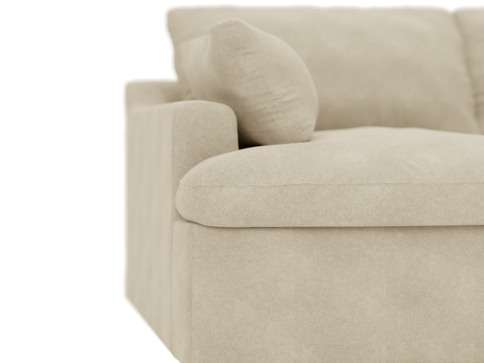 Retreat Avon Taupe Chaise Sofa - 3 Seater color Avon Taupe