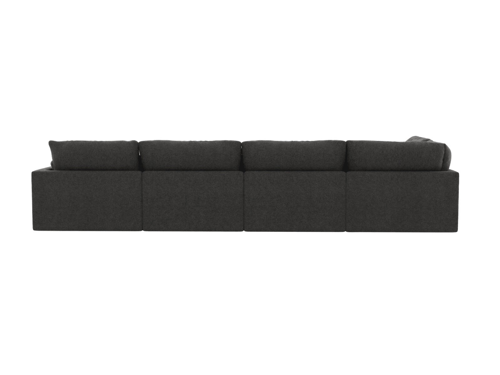 Willow California Charcoal Modular Sofa - 6 Seater LAF Terminal color California Charcoal