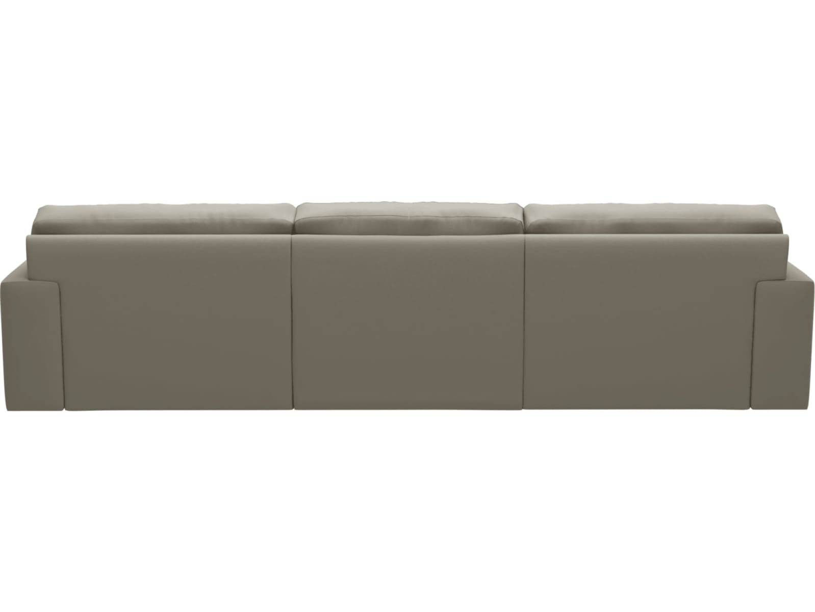 Monica Plaza Natural Chaise Sofa - 3 Seater color Plaza Natural