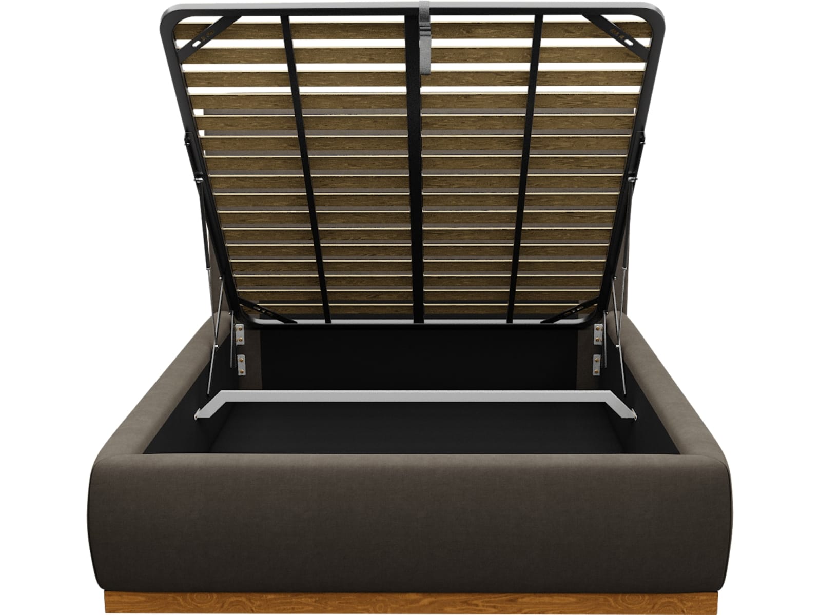 Haven Dark Gas Lift Bed Muse Mink color Muse Mink