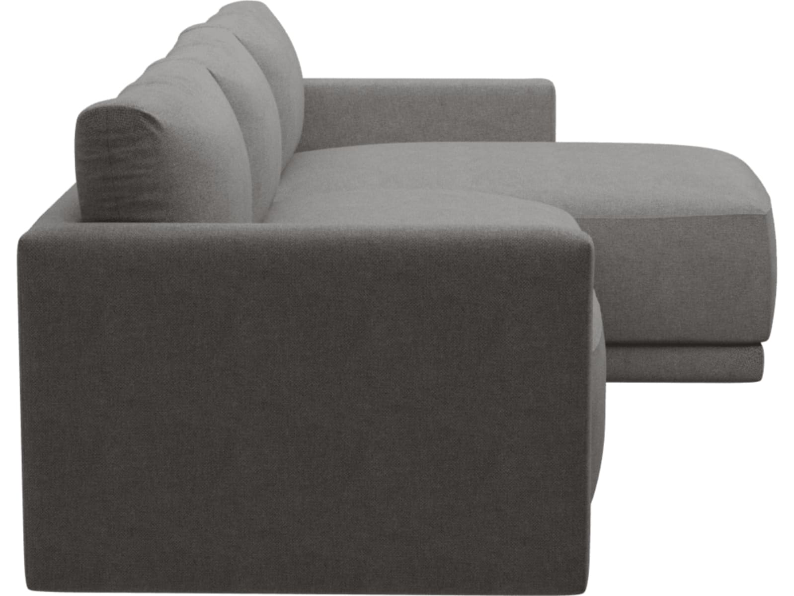Haven Apt California Slate Chaise Sofa color California Slate