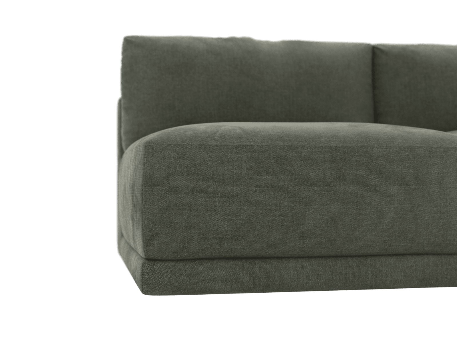 Haven Tribute Dark Jade 3 Seater Right Arm Facing Sofa Module color Tribute Dark Jade