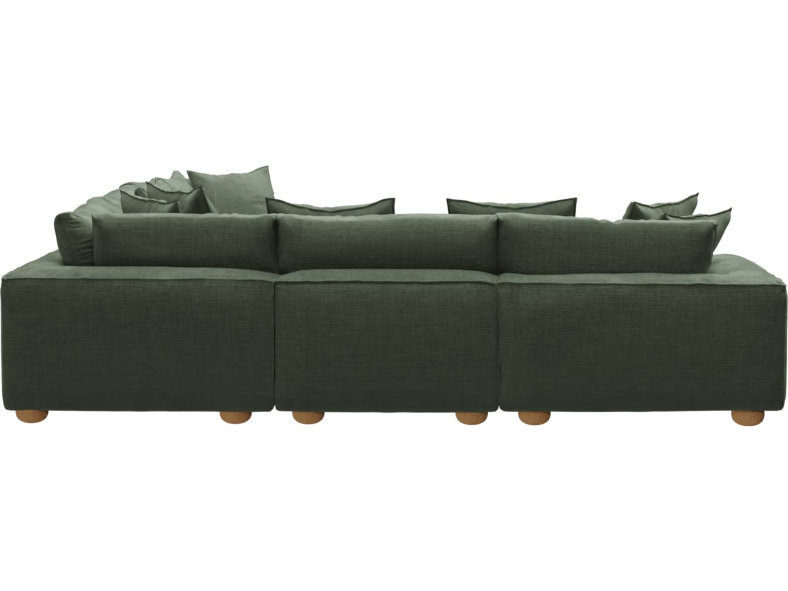 Tully Tribute Dark Jade Modular Sofa - 5 Piece color Tribute Dark Jade