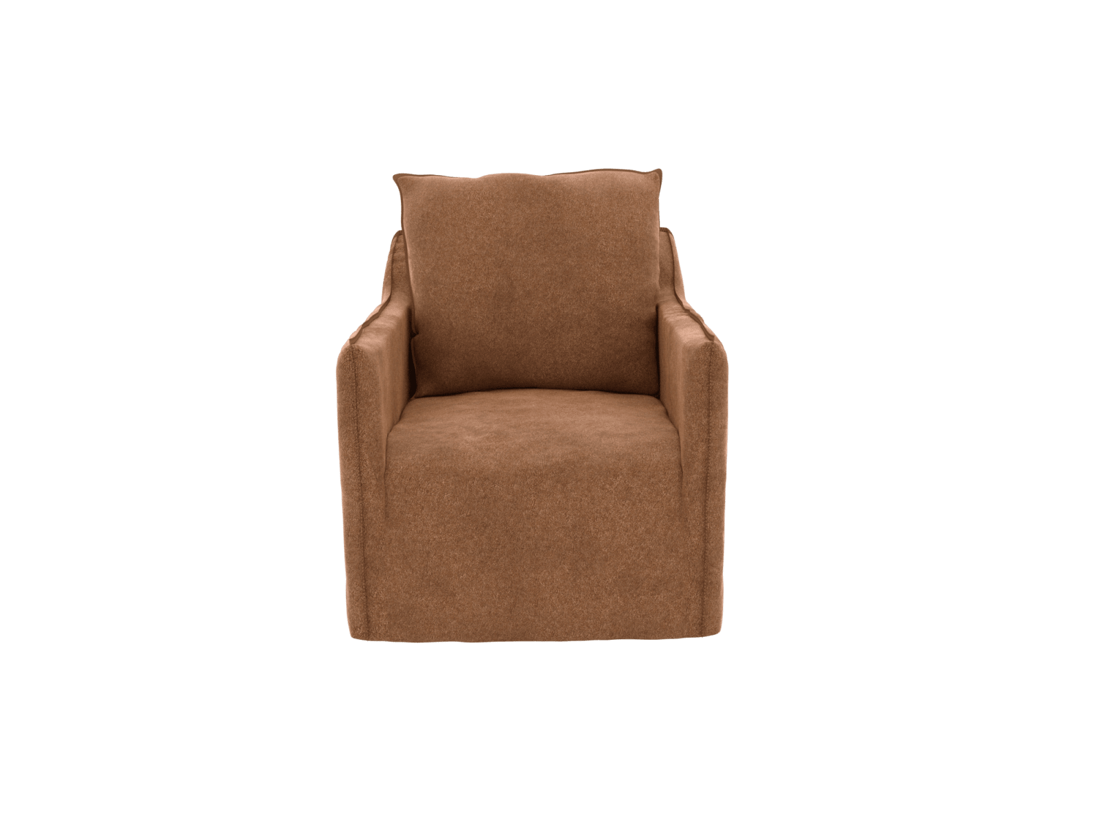 Como Occasional Chair 1 Seater Slipcover Tribute Chestnut color Tribute Chestnut