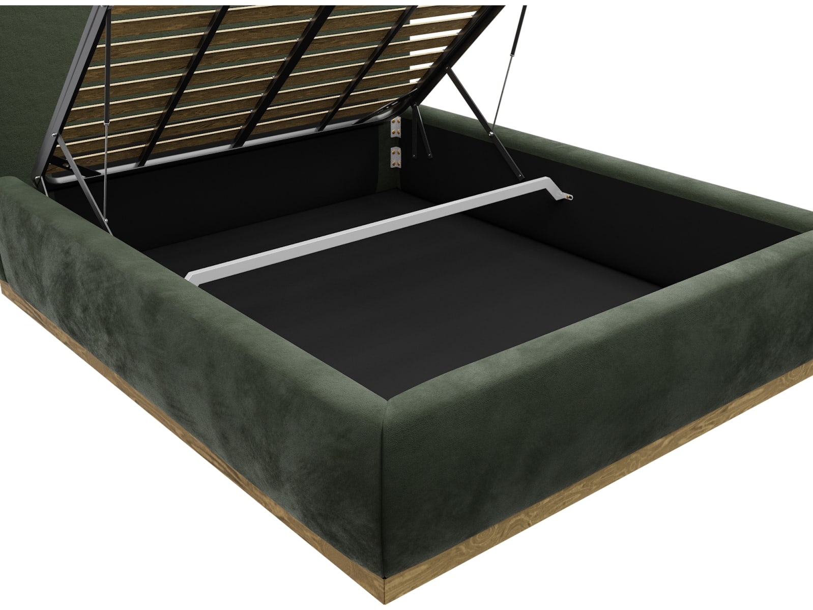 Haven Gas Lift Bed Muse Forest color Muse Forest
