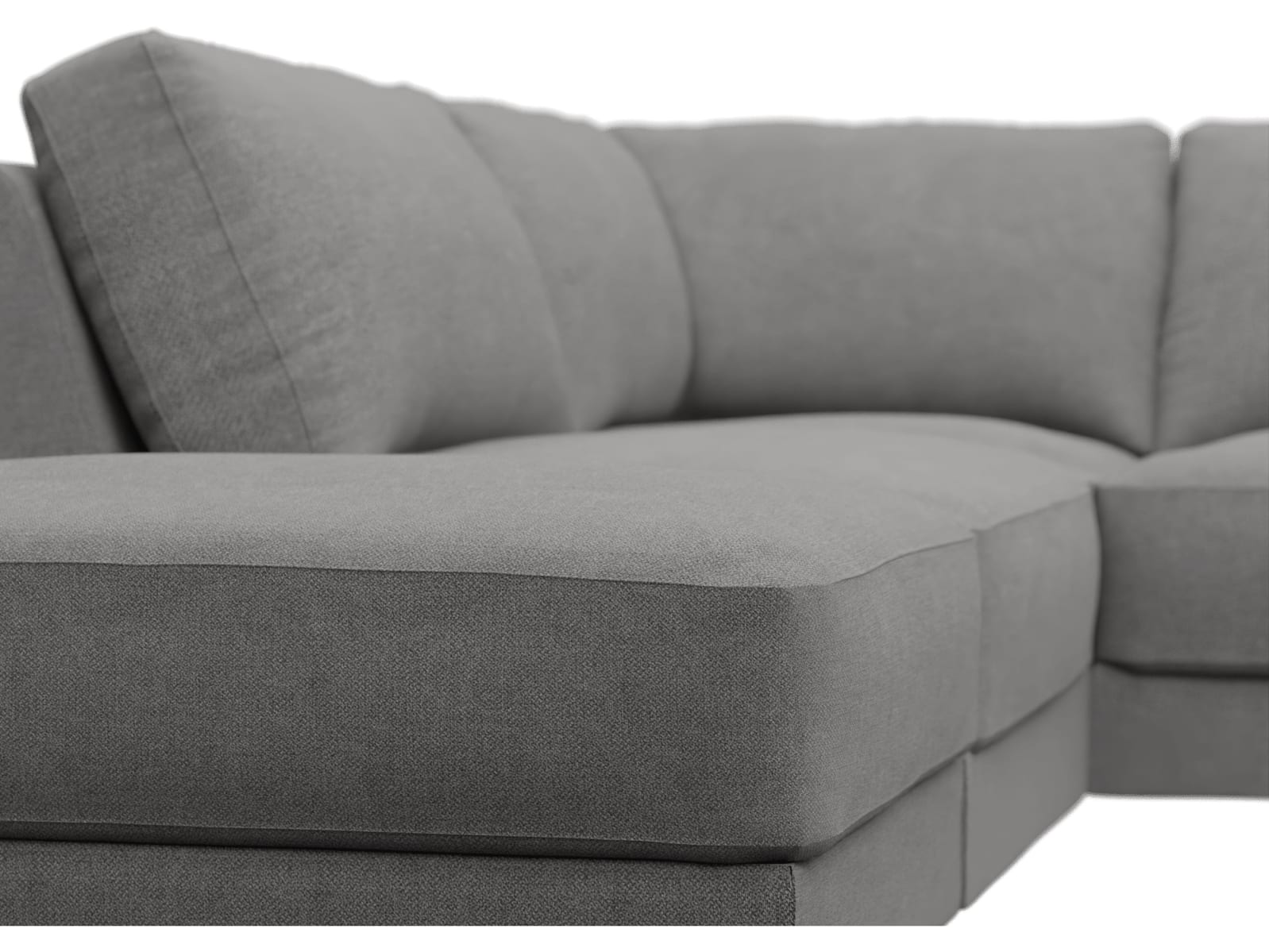 Monica California Slate Sofa - 6 Seater LAF Terminal color California Slate