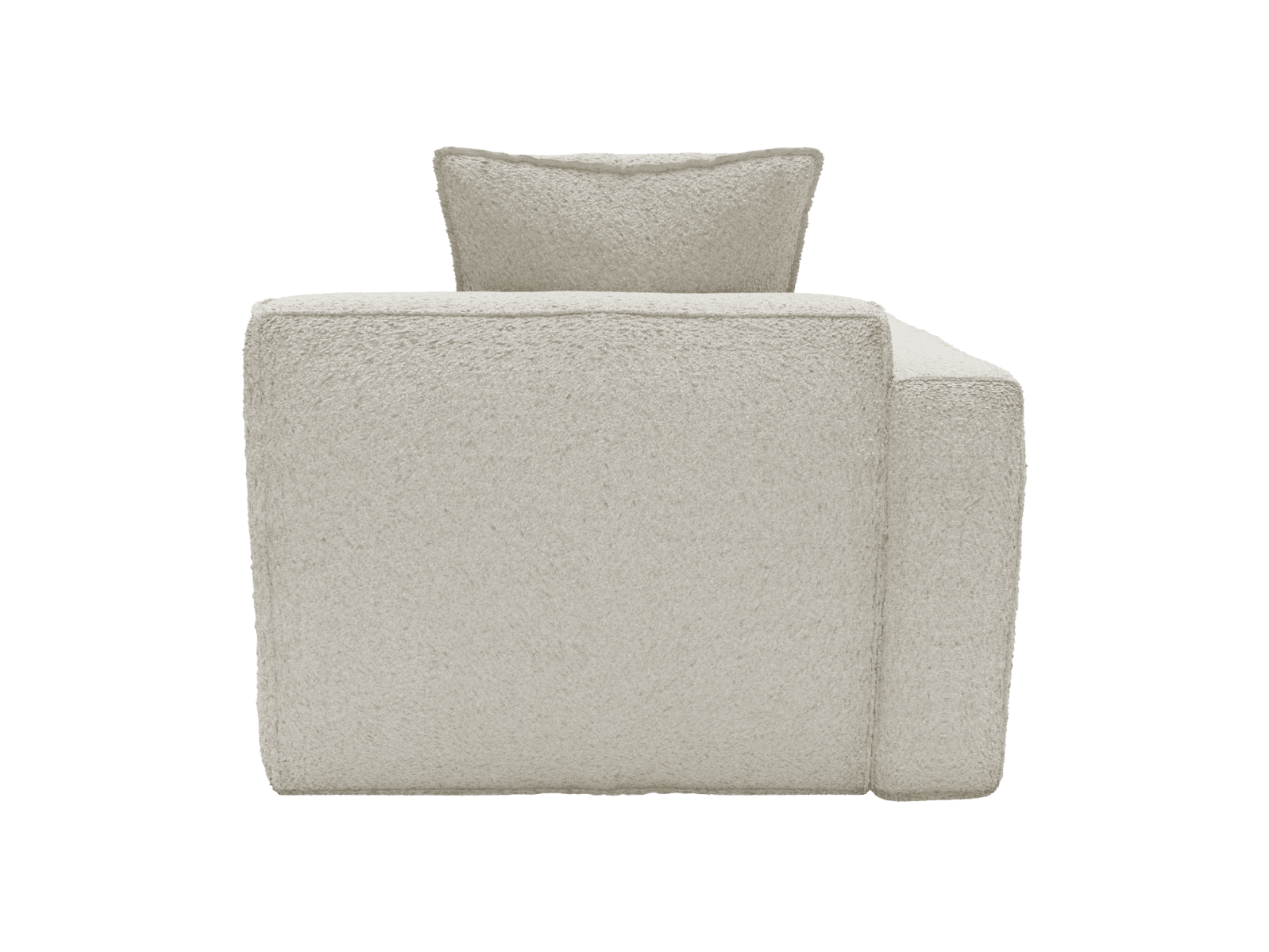 Riley Apt Boucle Ivory Left Arm Facing Chair Module color Boucle Ivory