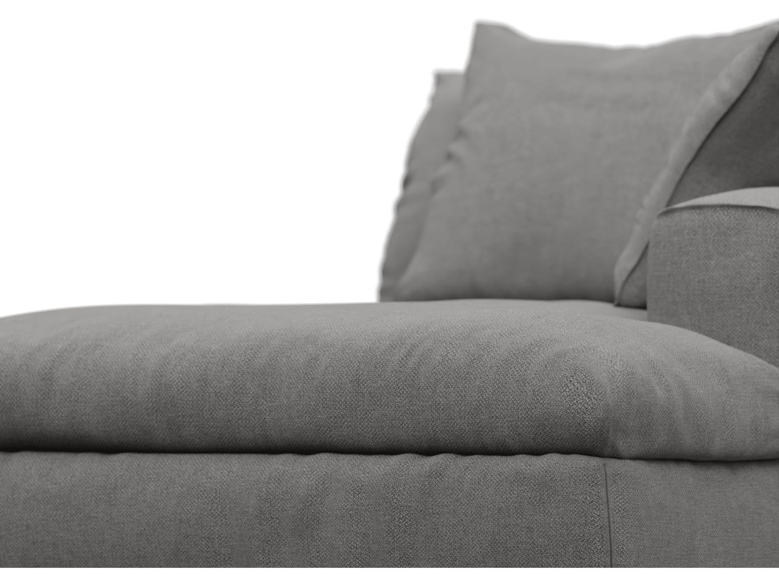 Tully California Slate Chaise Right Arm Facing Module color California Slate