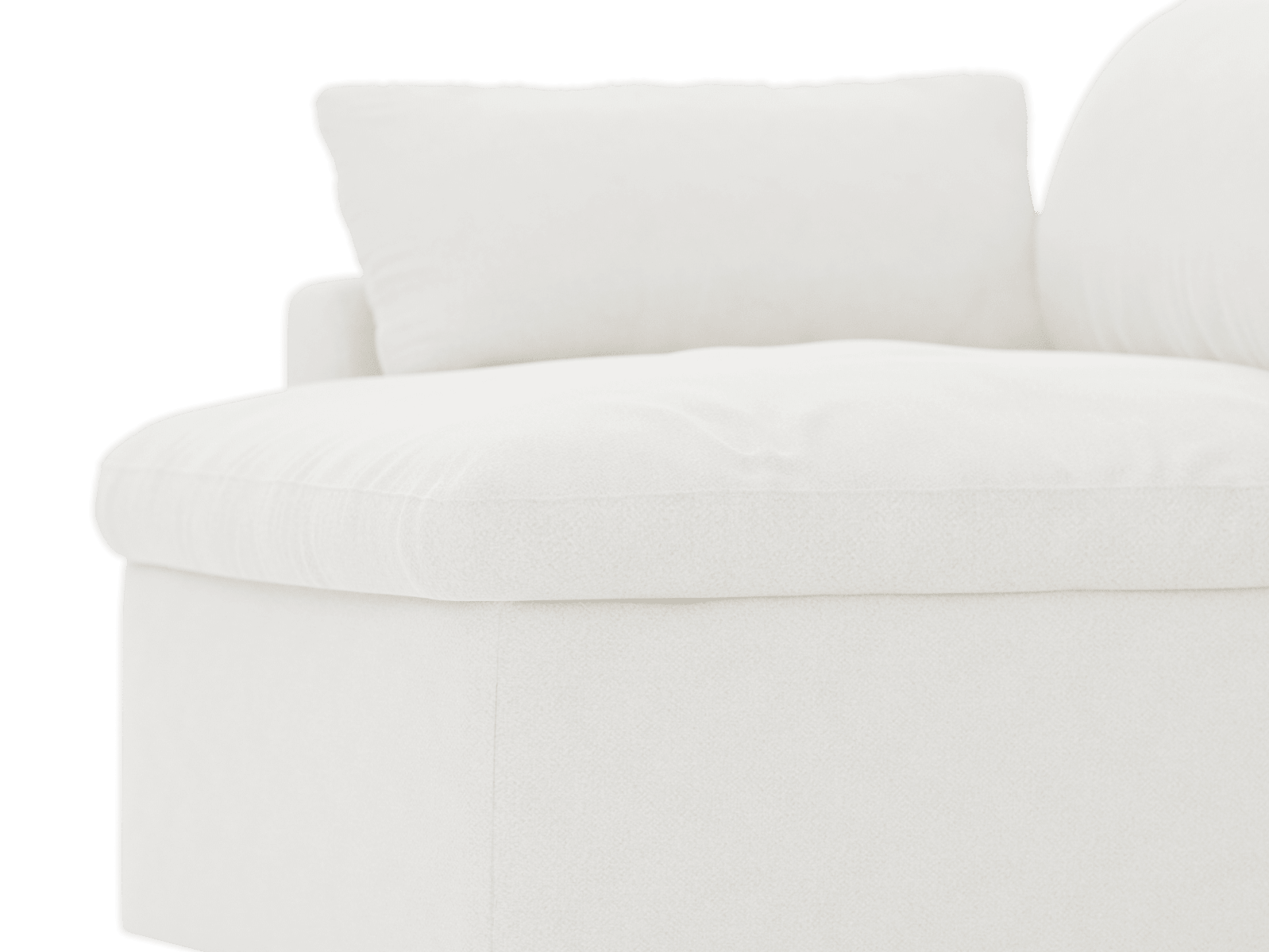 Retreat Noa Fog 1 Seat Left Arm Facing Sofa Module color Noa Fog