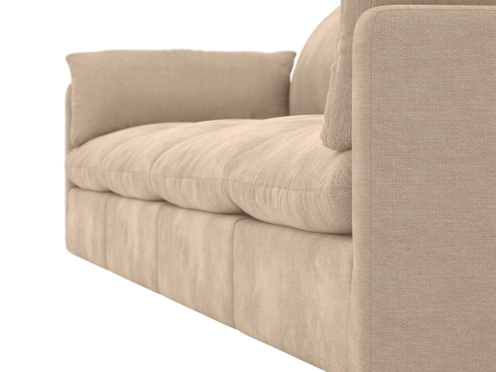 Willow Muse Driftwood Modular Sofa - 4 Seater color Muse Driftwood