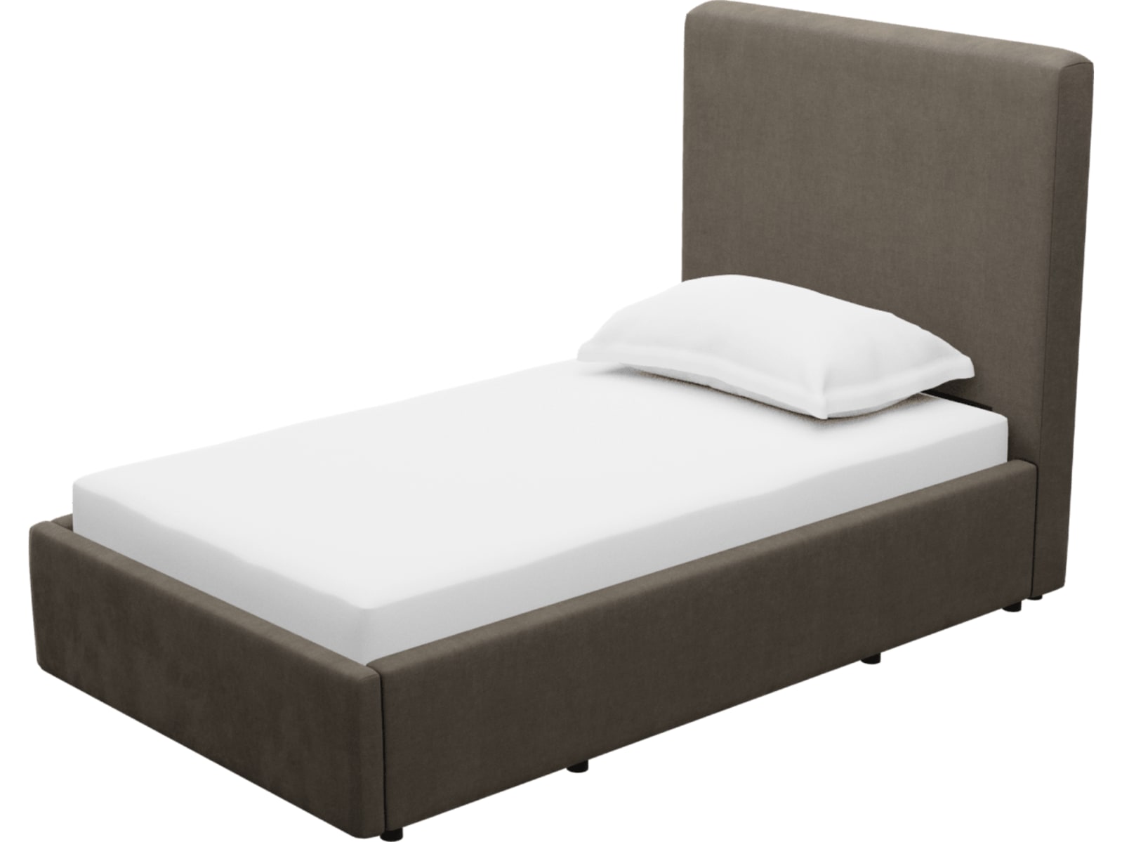 Aria Muse Mink Left Drawer Storage Bed color Muse Mink