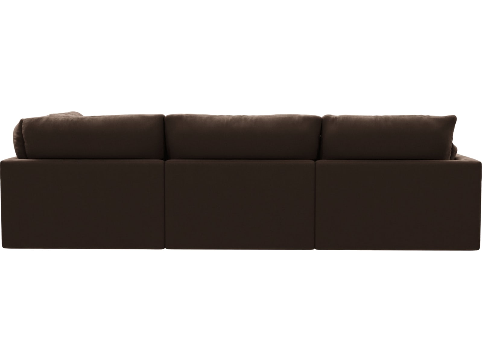 Willow Muse Chocolate Modular Sofa - 4 Seater RAF Terminal color Muse Chocolate