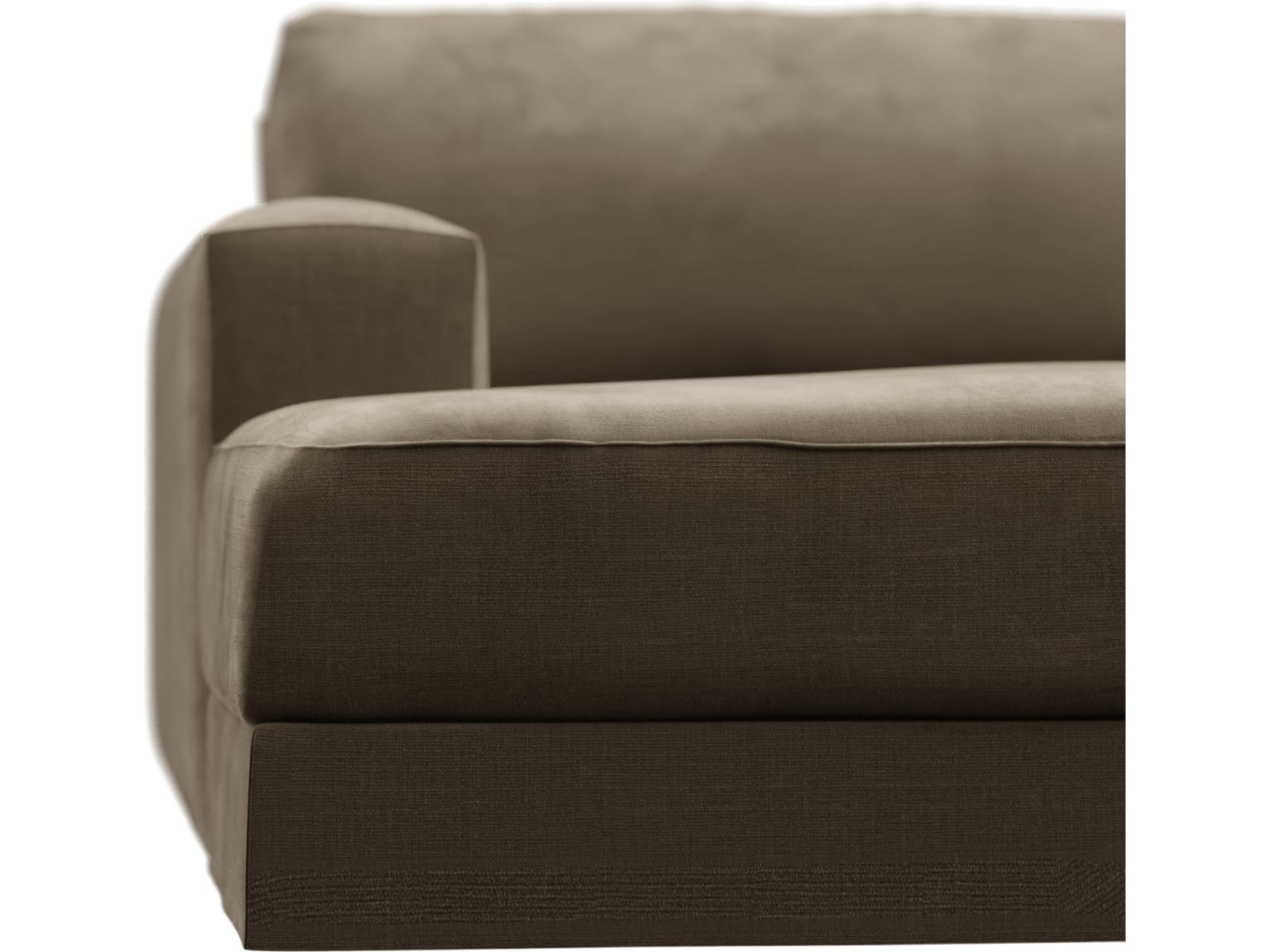 Monica Tribute Walnut Left Arm Facing Chaise Module color Tribute Walnut