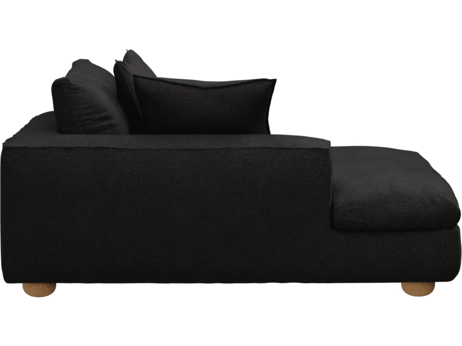Tully California Charcoal Chaise Left Arm Facing Module color California Charcoal