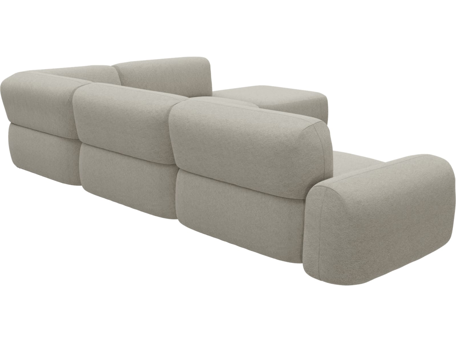 Beckett Noa Desert Modular Sofa - 6 Piece color Noa Desert