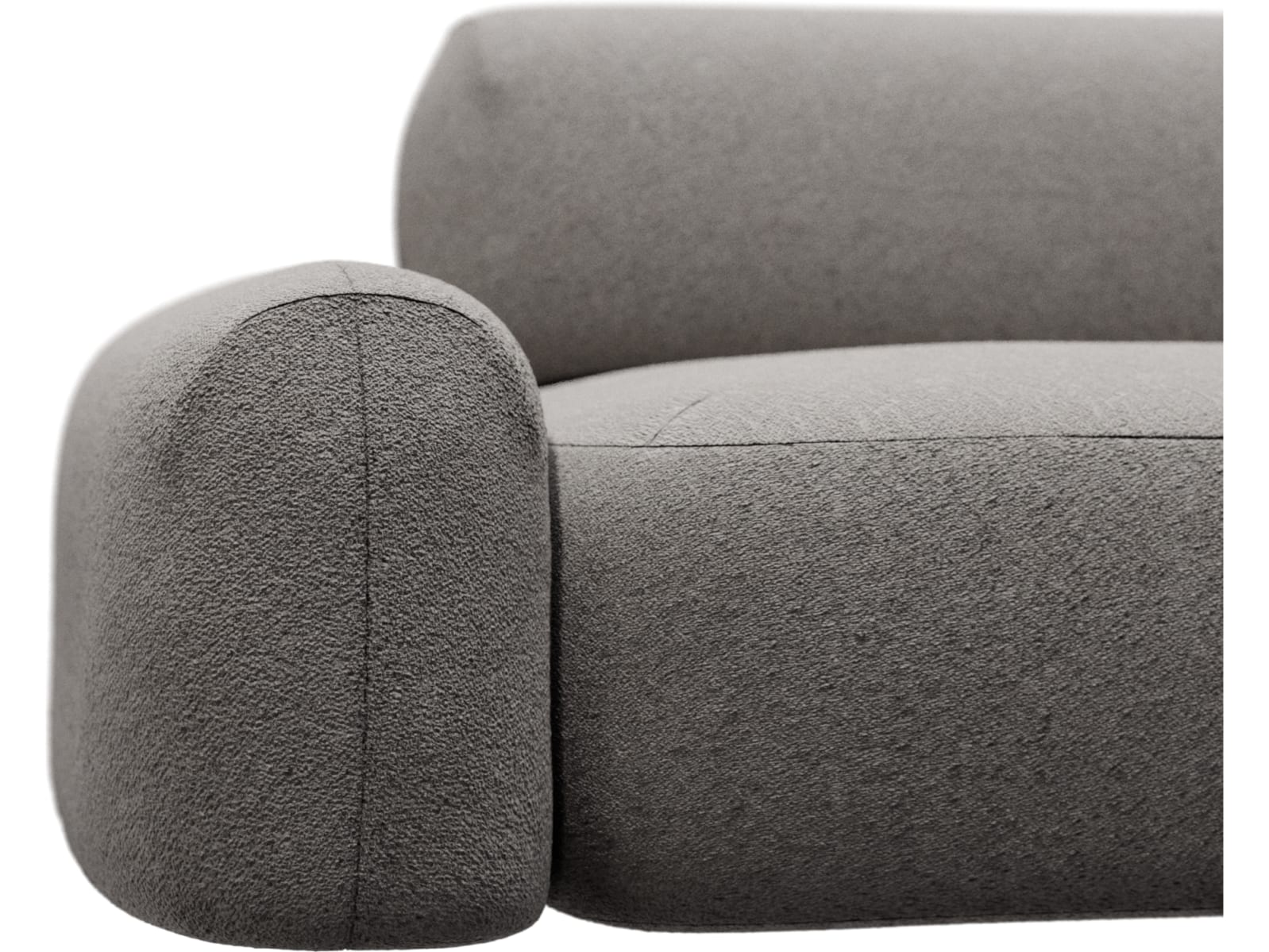 Beckett Boucle Pumice Modular Sofa - 2 Seater color Boucle Pumice