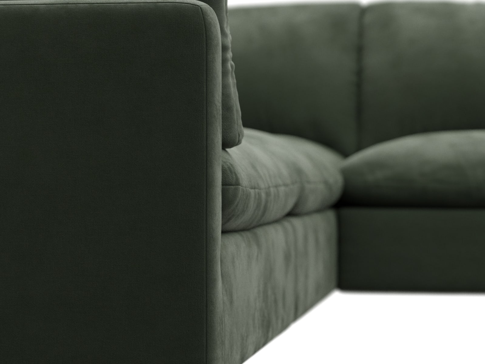 Willow Muse Forest Corner Sofa - 5 Seater color Muse Forest