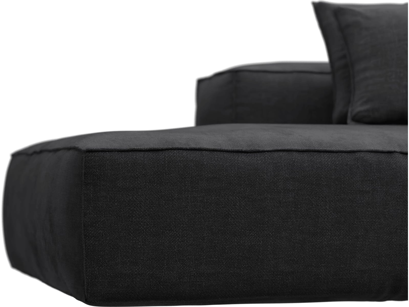 Riley Plaza Flint Grey Modular Sofa - 1x Arm, 4x Armless, 1x Left Terminal color Plaza Flint Grey