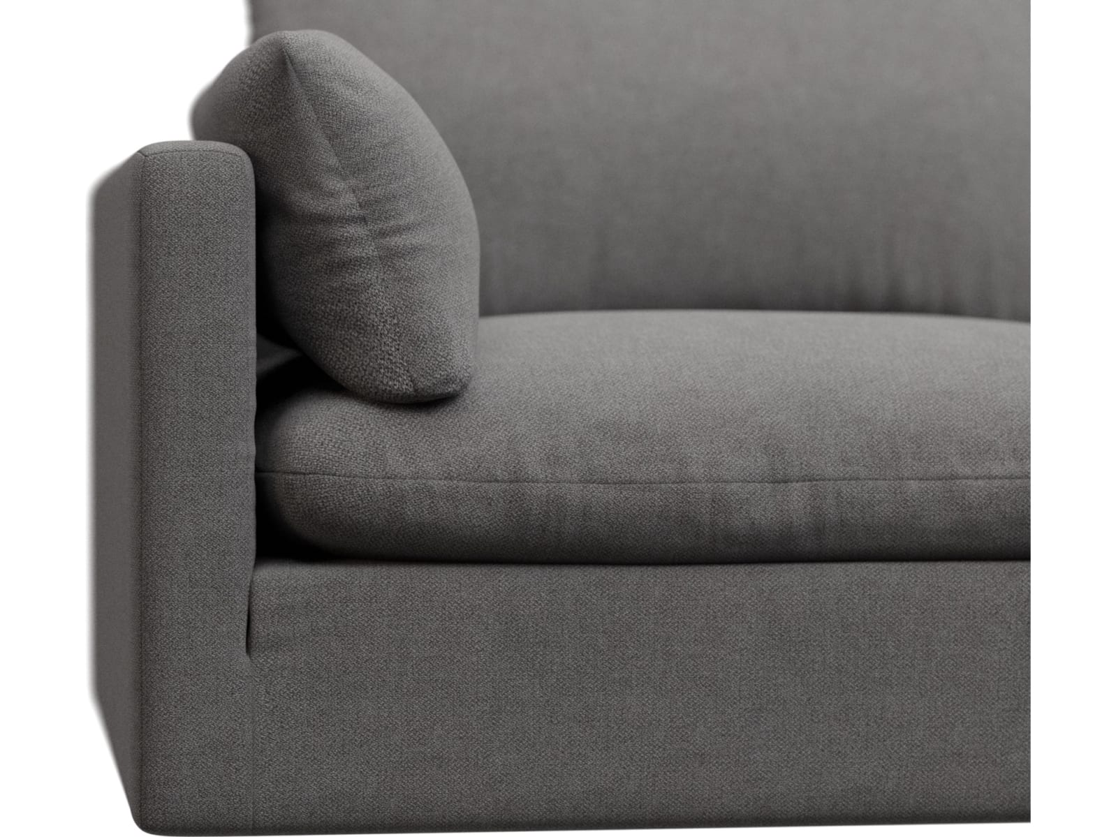 Willow California Slate Modular Sofa - 4 Seater color California Slate