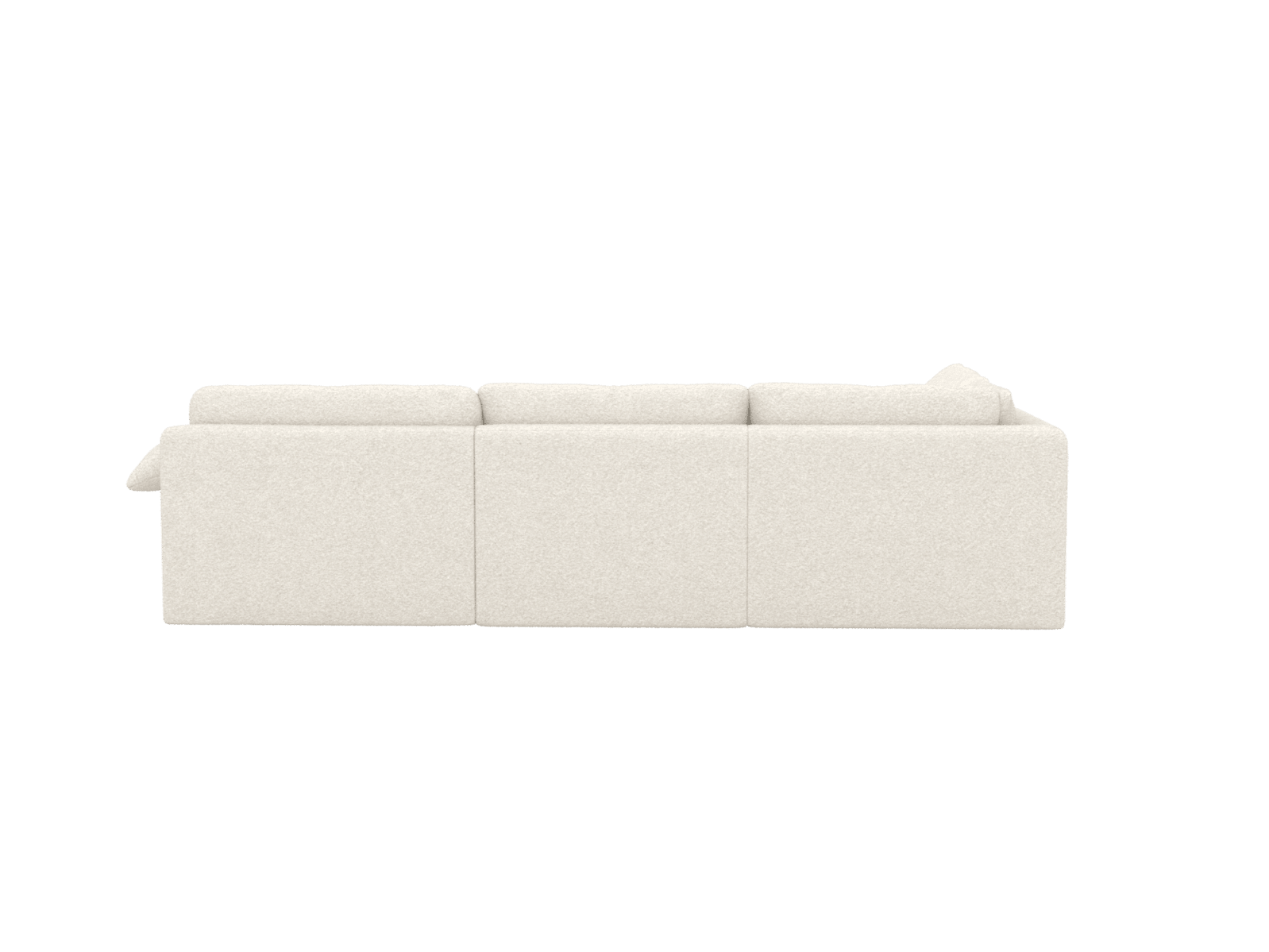 Ludlow Boucle Ivory Modular Sofa LAF - 4 Seater color Boucle Ivory