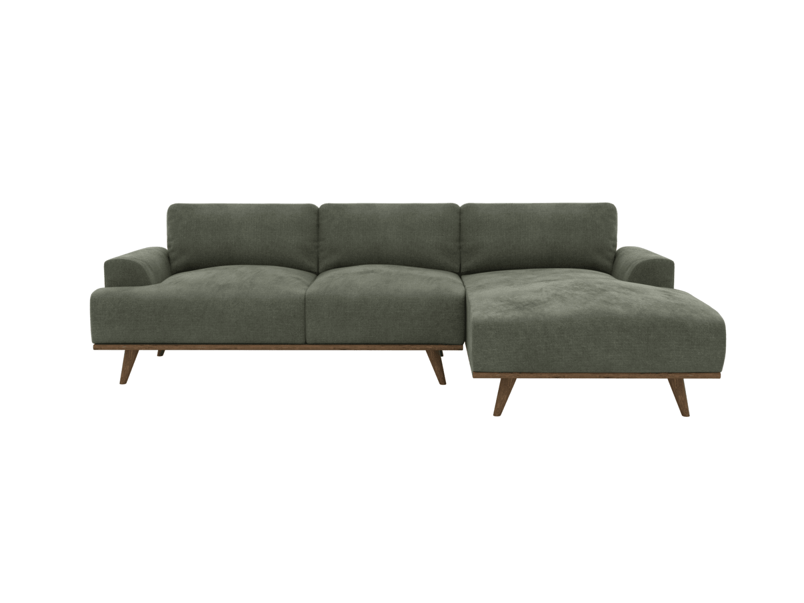 Dane Tribute Dark Jade Chaise Sofa - 3 Seater color Tribute Dark Jade