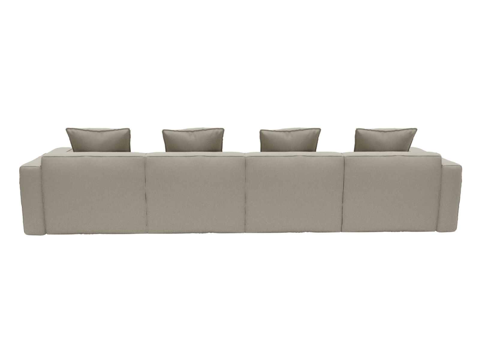 Riley Apt Plaza Natural Sofa - 4 Seater color Plaza Natural