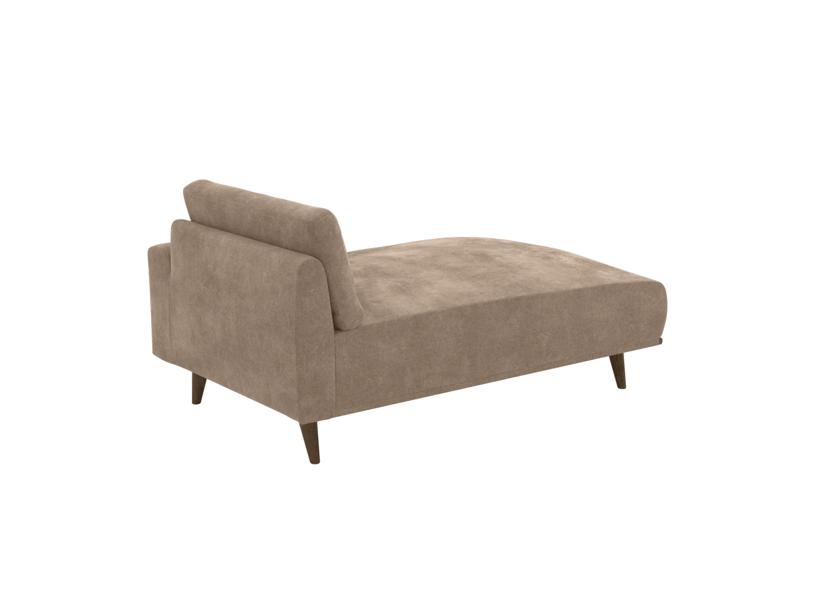 Dane Tribute Walnut Chaise Right Arm Facing Sofa Module color Tribute Walnut