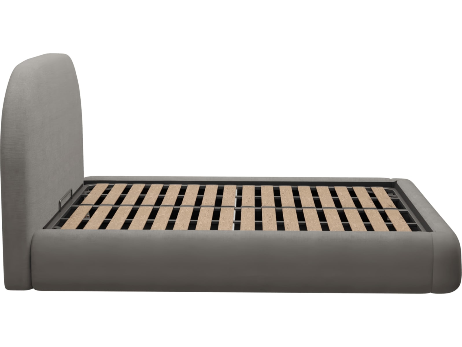 Capri Gas Lift Bed Isla Soft Grey color Isla Soft Grey