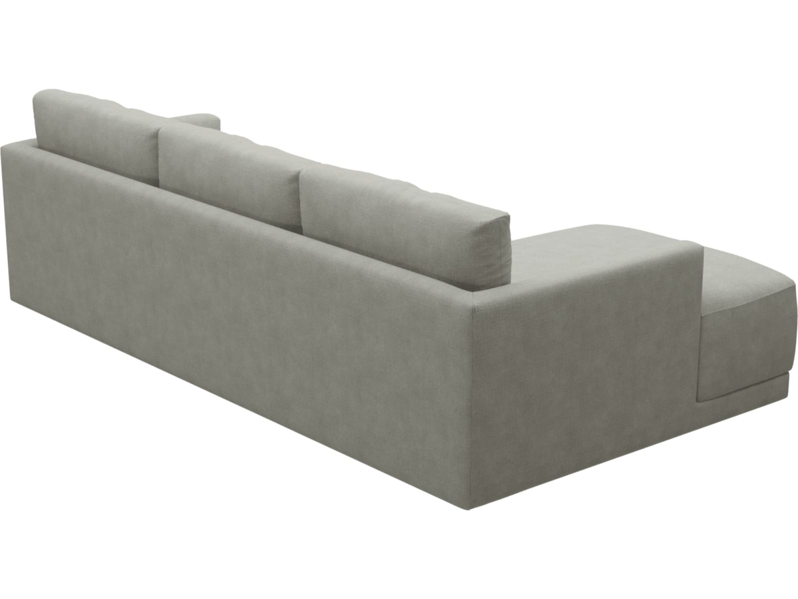 Haven Apt Toorak Pebble Chaise Sofa color Toorak Pebble