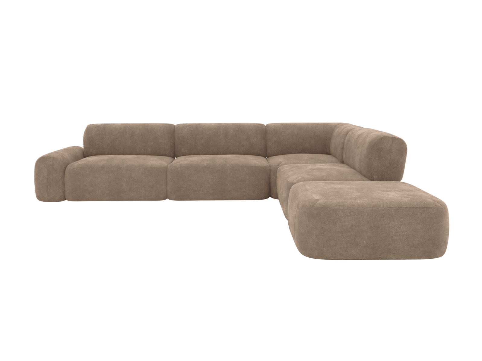 Beckett Tribute Walnut Modular Sofa - 6 Seater color Tribute Walnut