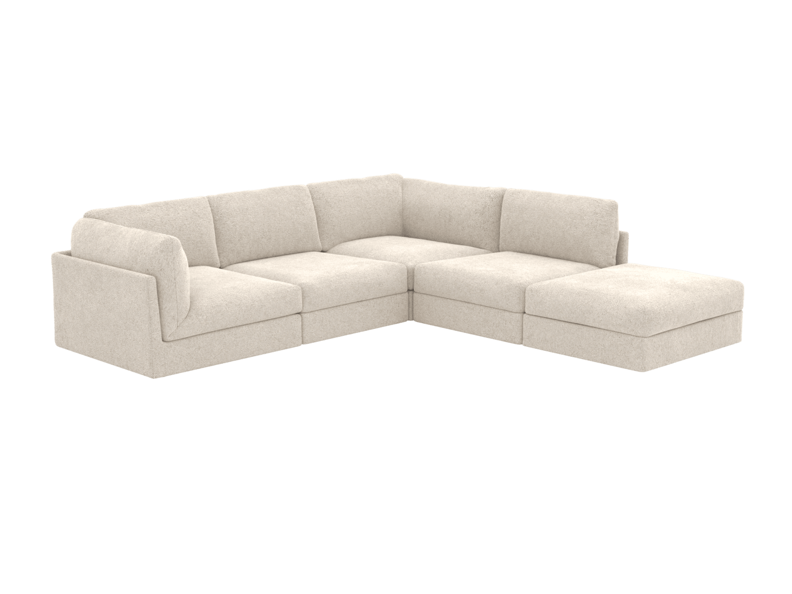 Finley Avon Mineral Modular Sofa RAF Terminal - 5 Seater color Avon Mineral
