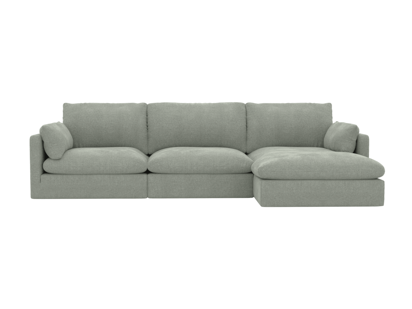 Willow Avon Sage Chaise Sofa - 3 Seater color Avon Sage