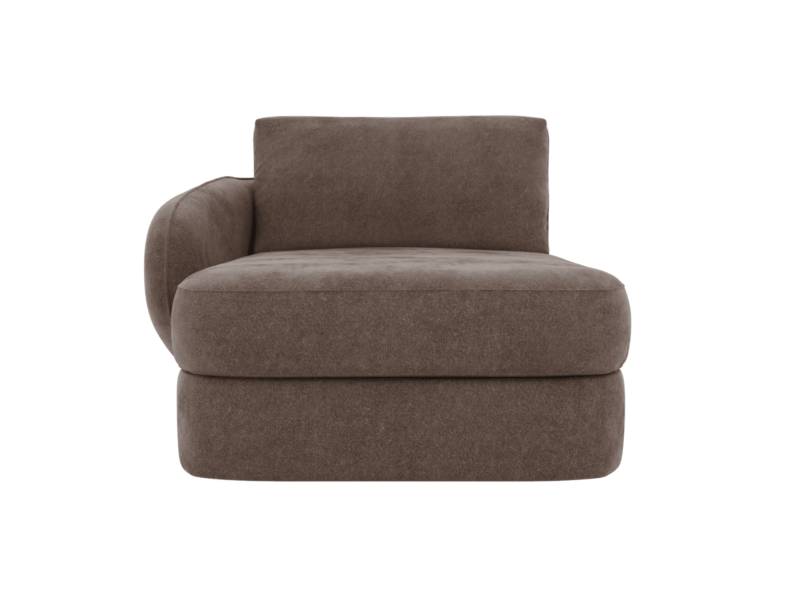 Esme Muse Mink Left Arm Facing Chaise Module color Muse Mink