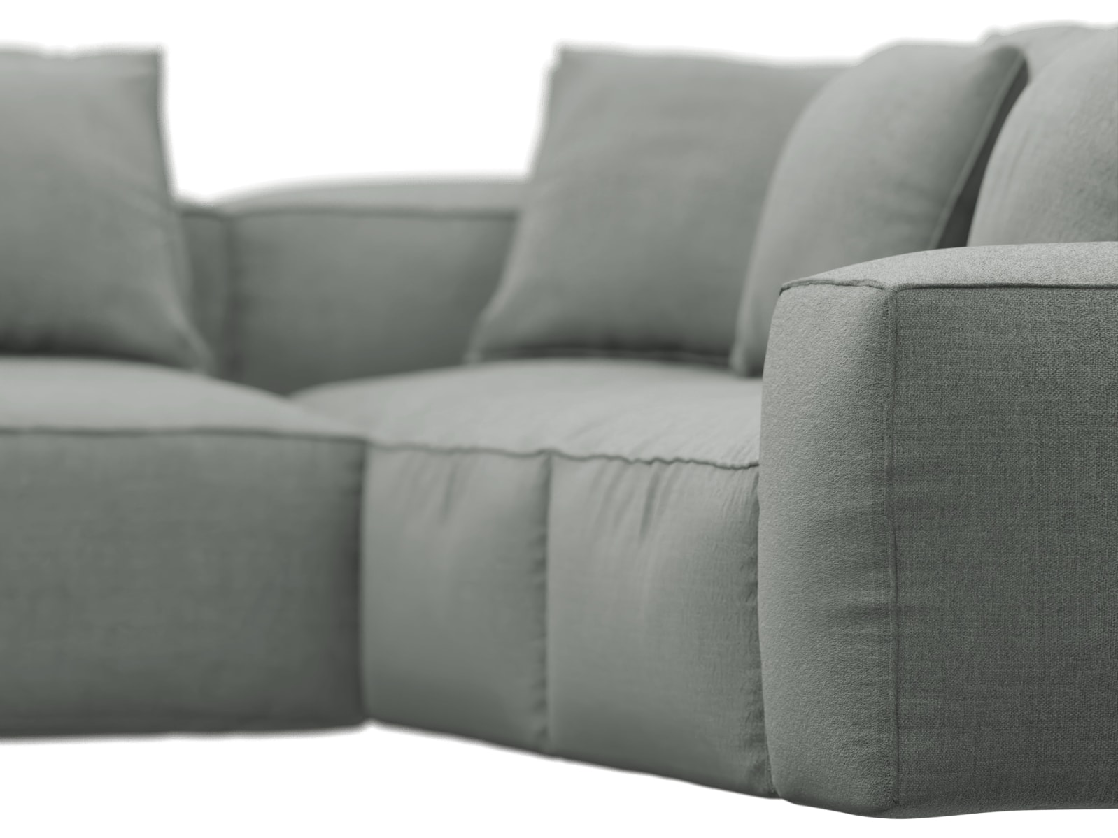 Riley Tribute Storm Modular Sofa - Arm, 2x Armless, Corner, Left Terminal color Tribute Storm