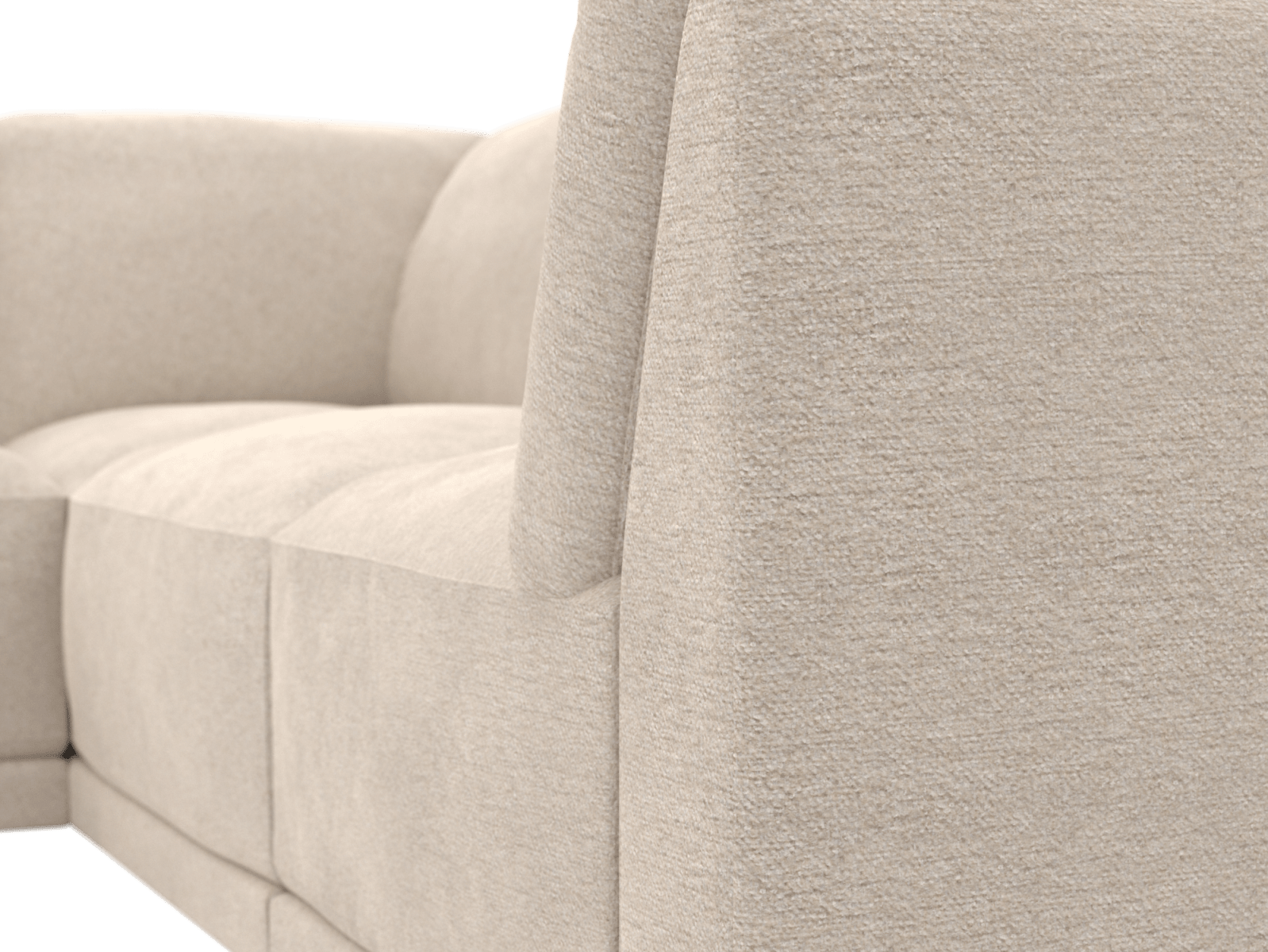 Emily Avon Taupe Modular Sofa - 5 Seater color Avon Taupe