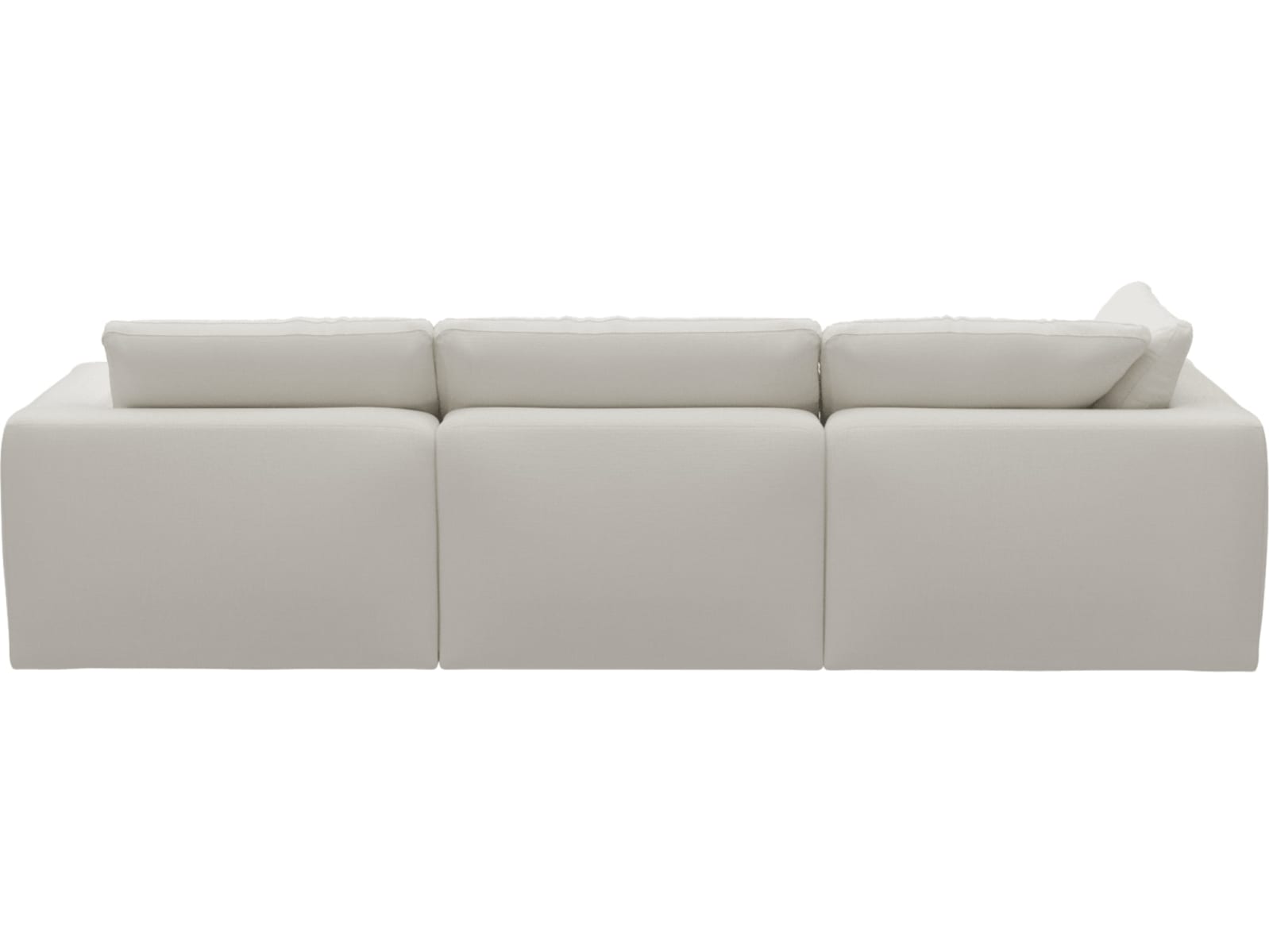 Cloud Deep Tribute Ice Modular Sofa - 3 Seater Chaise color Tribute Ice