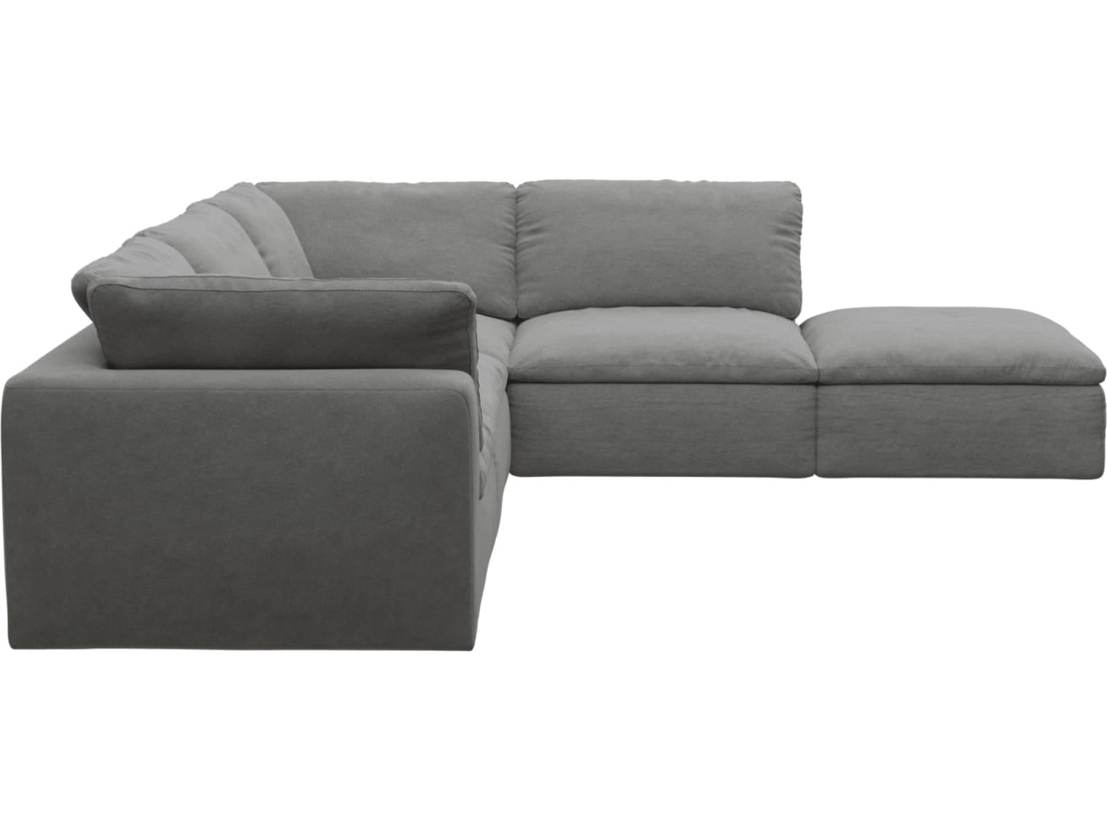 Cloud Deep Maya Flint Modular Sofa - 5 Piece color Maya Flint