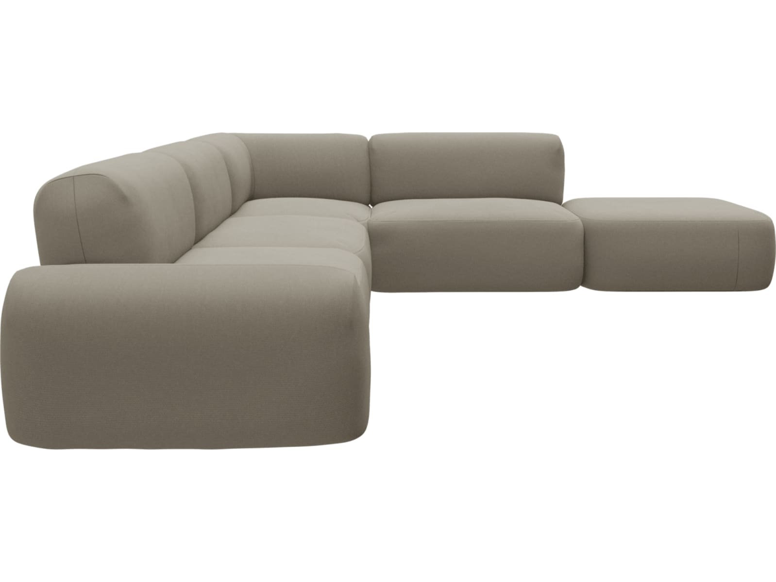 Beckett Plaza Natural Modular Sofa - 6 Piece color Plaza Natural
