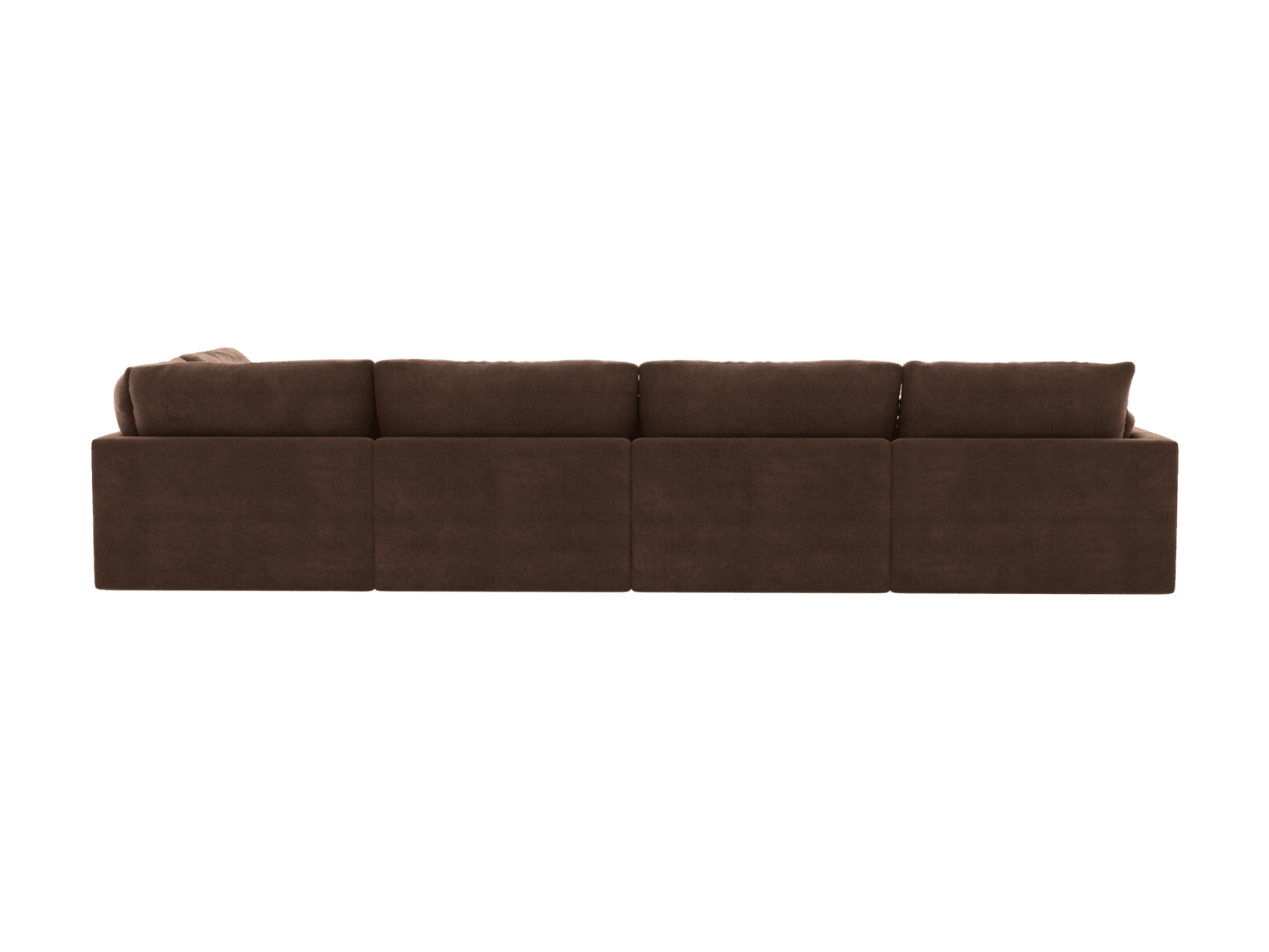 Willow Muse Chocolate Modular Sofa - 6 Seater RAF Terminal color Muse Chocolate