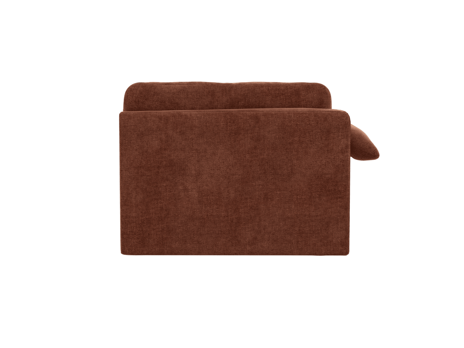 Ludlow Muse Rust Left Arm Facing Chair Module color Muse Rust