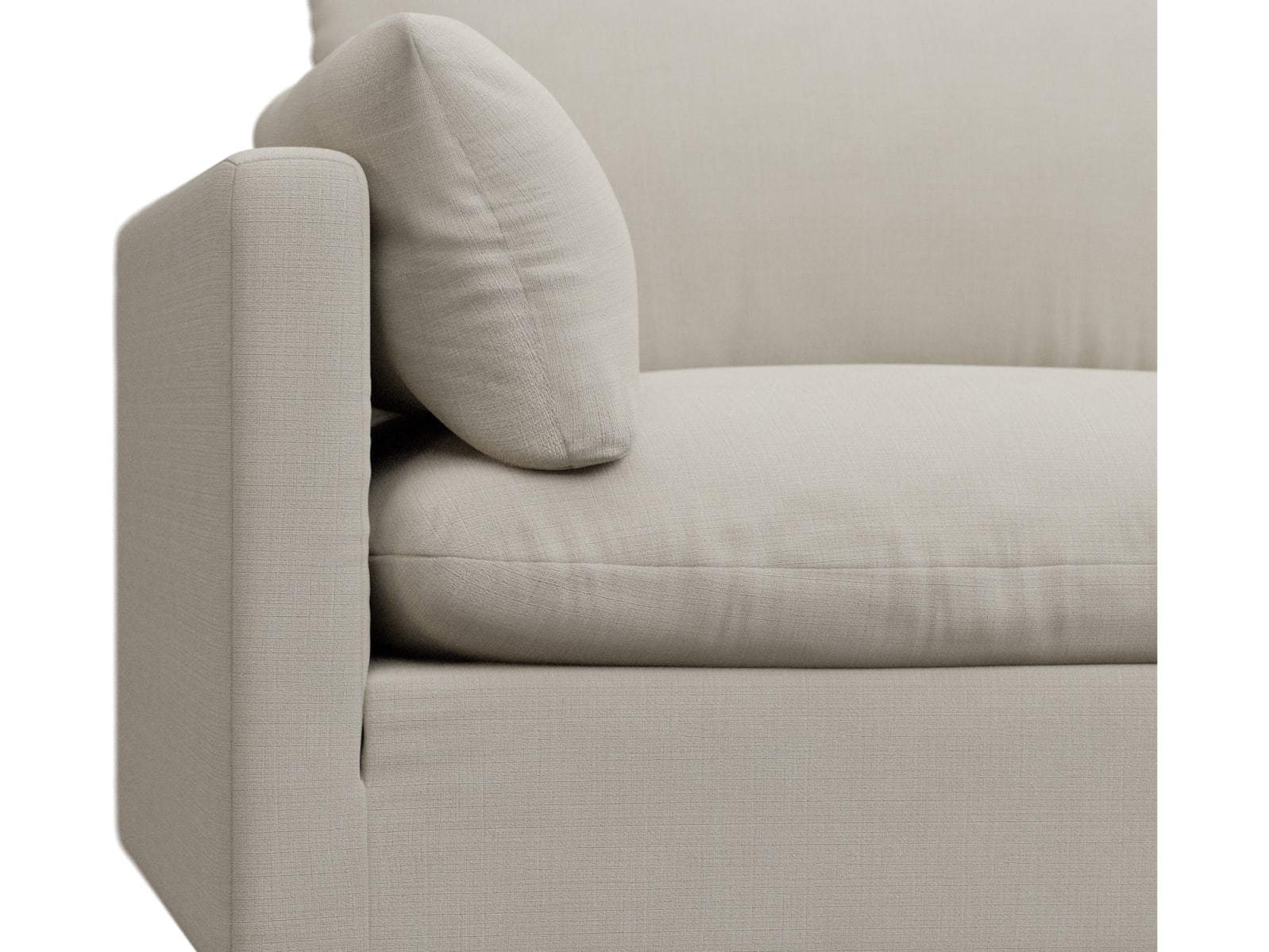 Willow Toorak Pearl Modular Sofa - 5 Seater RAF Terminal color Toorak Pearl