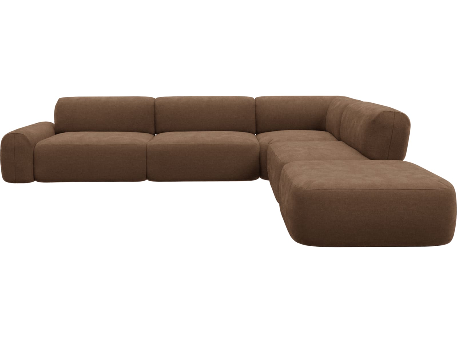 Beckett Tribute Chestnut Modular Sofa - 6 Piece color Tribute Chestnut