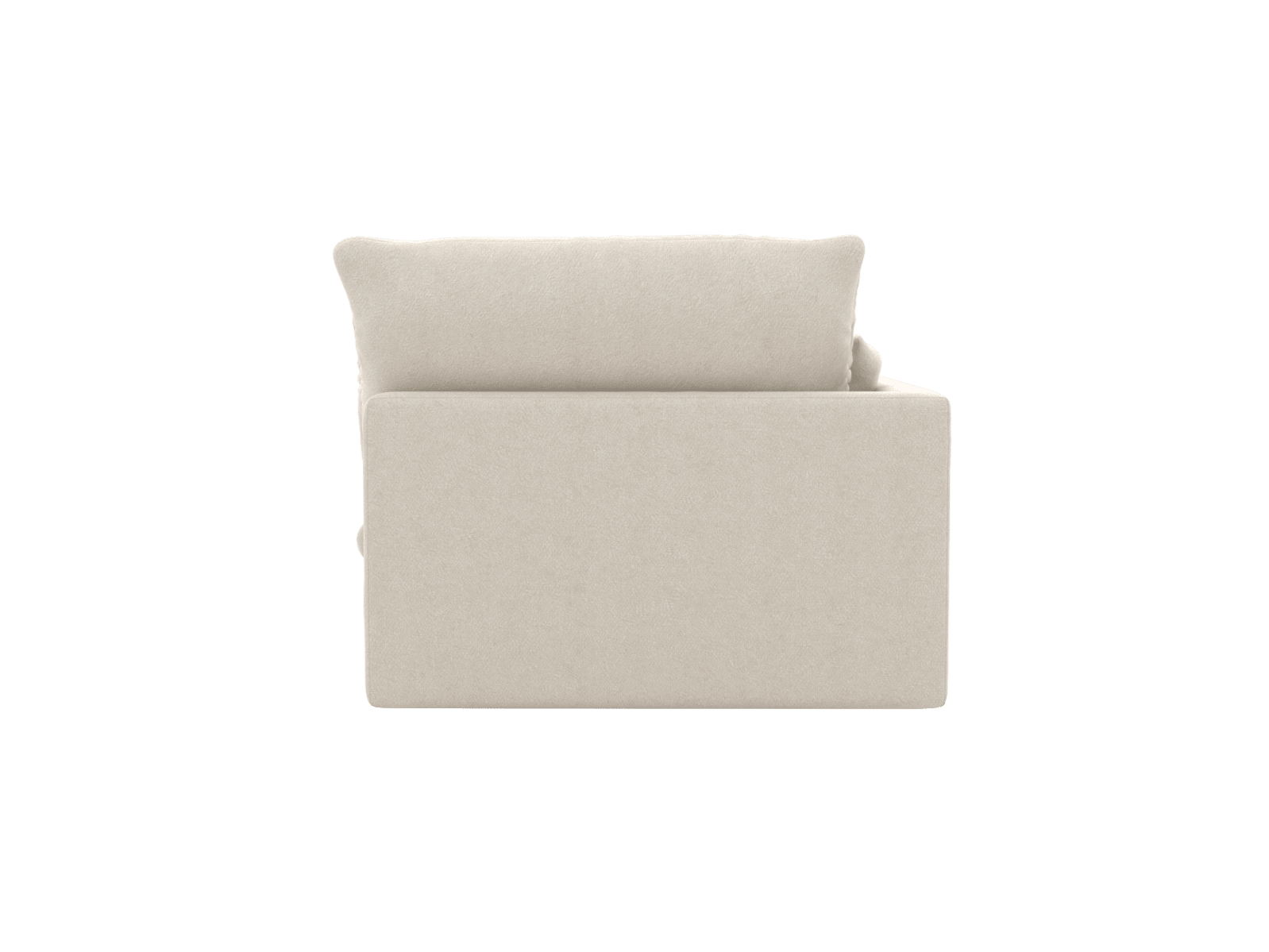 Willow Muse Flax 1 Seat Left Arm Facing Sofa Module color Muse Flax