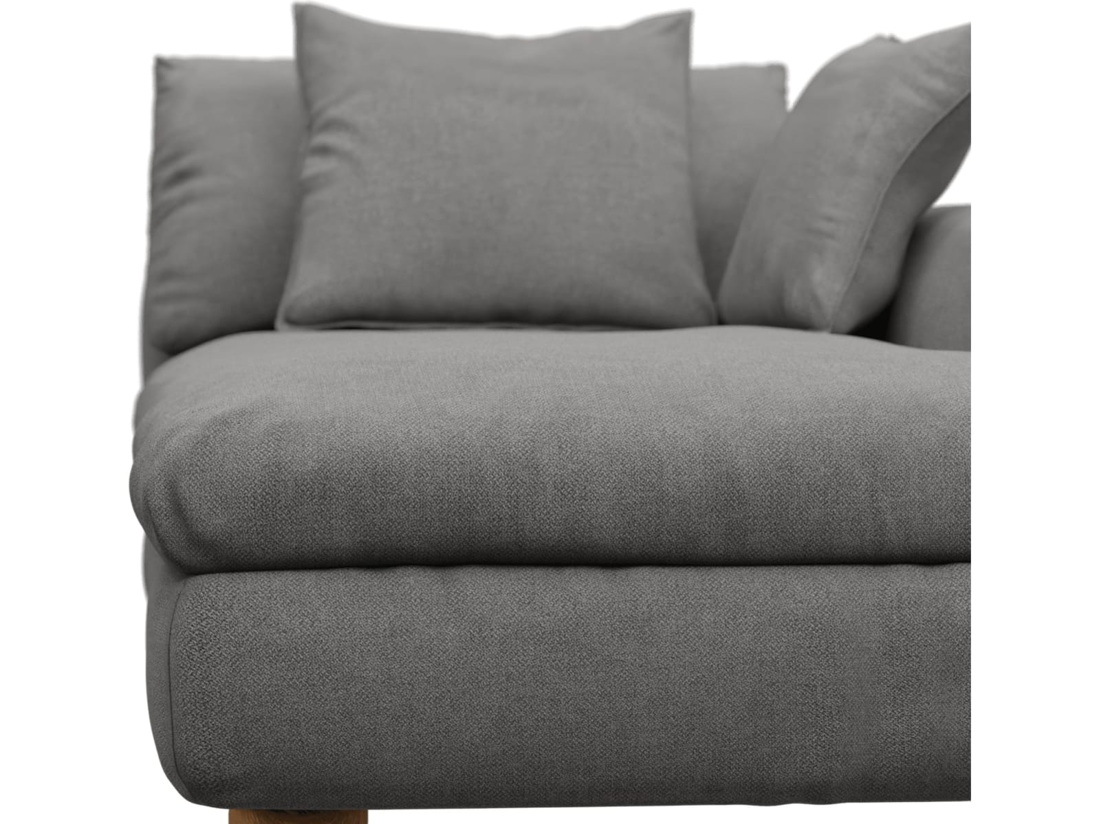 Tully California Slate Chaise Right Arm Facing Module color California Slate