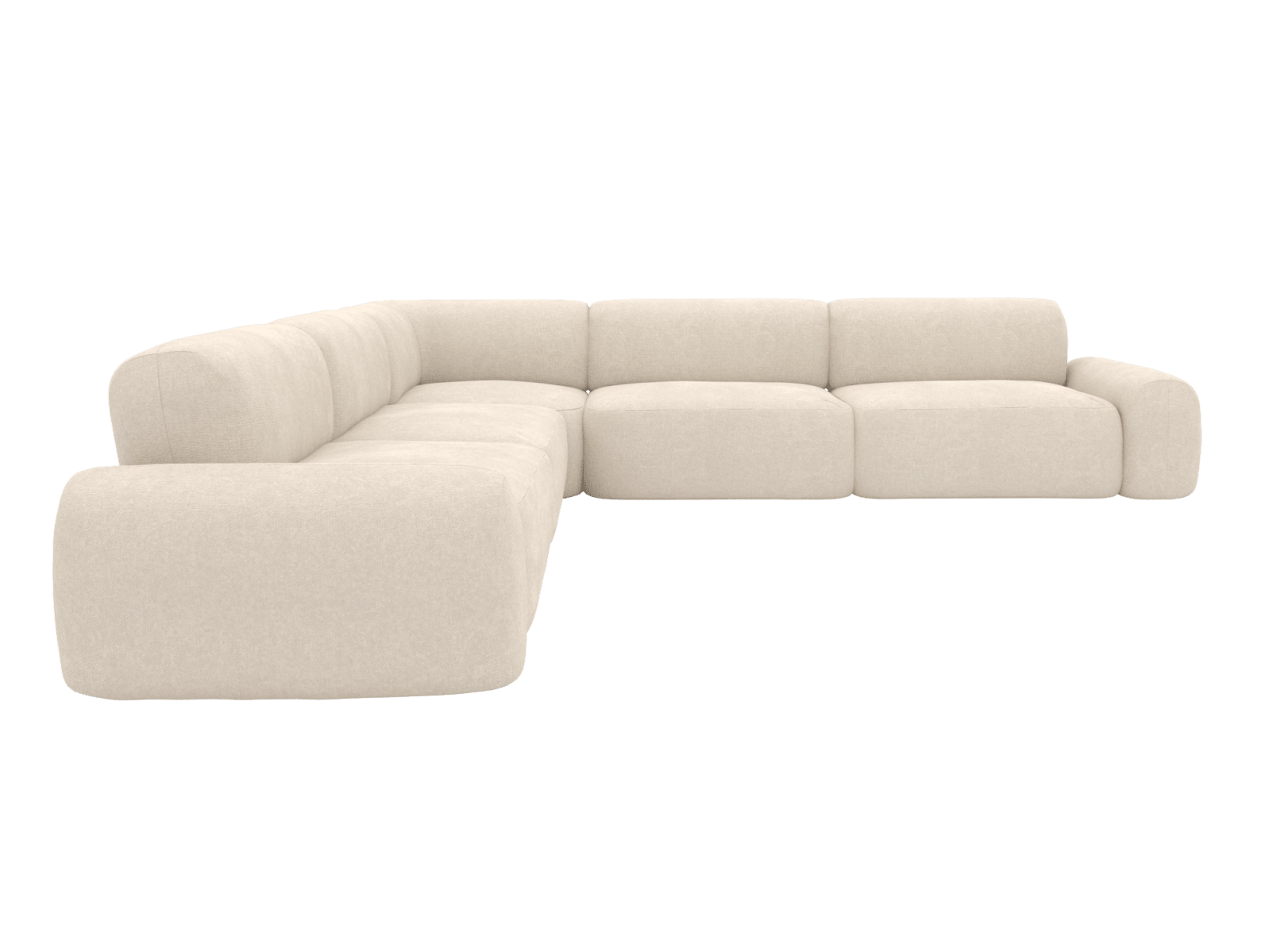 Beckett Tribute Shell Modular Corner Sofa - 7 Seater color Tribute Shell
