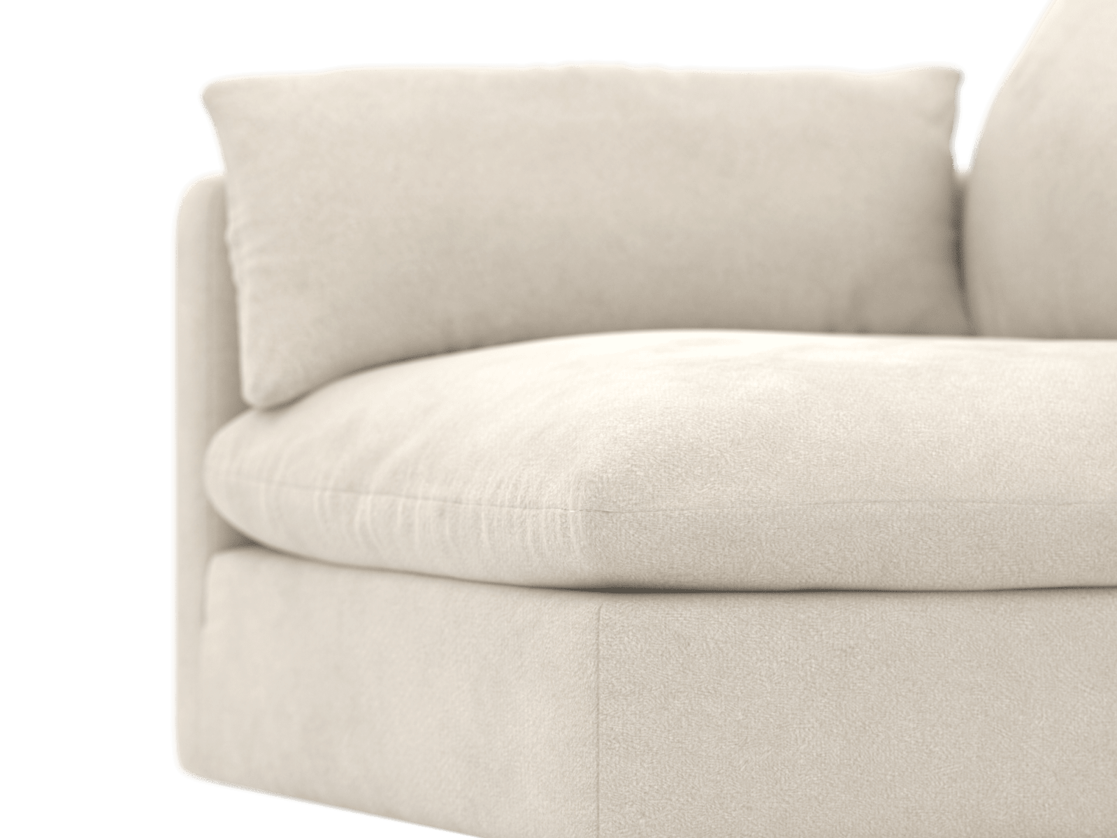Willow Muse Flax 1 Seat Left Arm Facing Sofa Module color Muse Flax