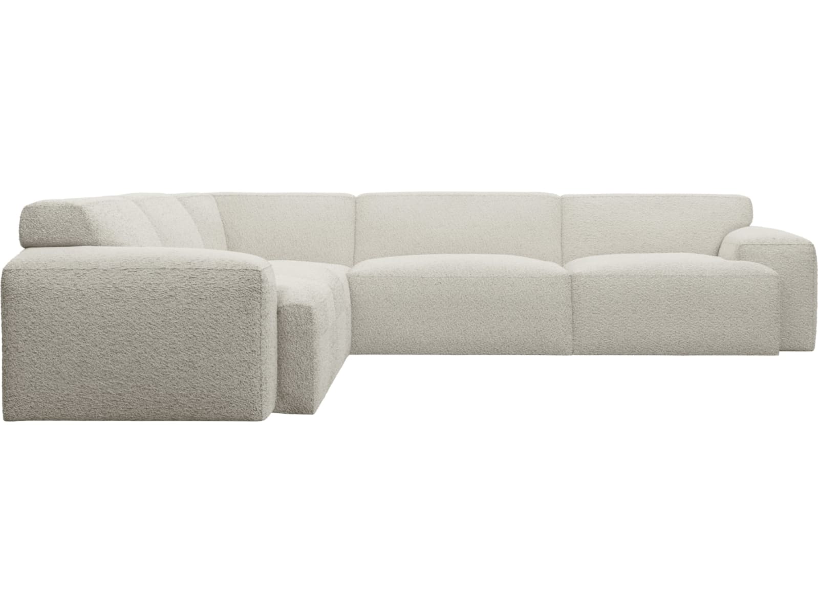 Copenhagen Boucle Ivory Sofa - 5 Seater Corner Sofa color Boucle Ivory