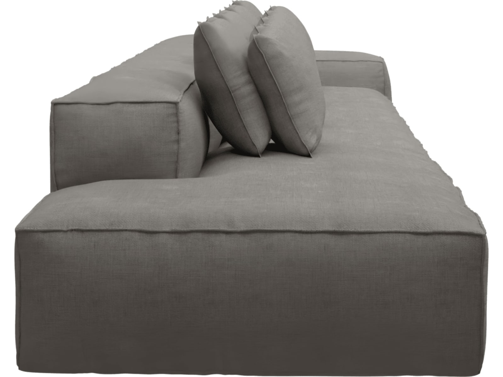 Riley Isla Soft Grey Modular Sofa - 1x Arm, 3x Armless, 1x Left Terminal color Isla Soft Grey