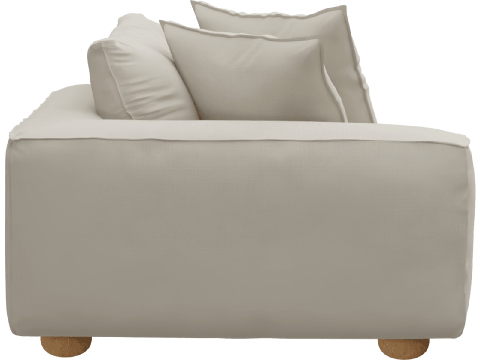 Tully Toorak Pearl Left Arm Facing Chair Module color Toorak Pearl