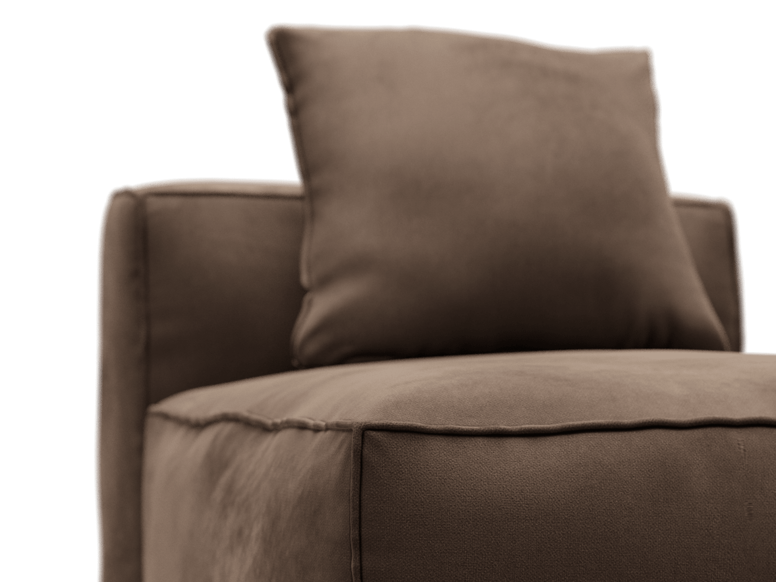 Riley Apt Muse Chocolate Module Armless color Muse Chocolate